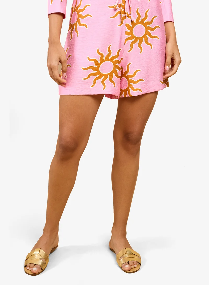 Little Mistress Pink Sun Shorts